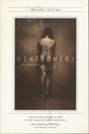 Item #159] Letters to Montgomery Clift. Noel Alumit