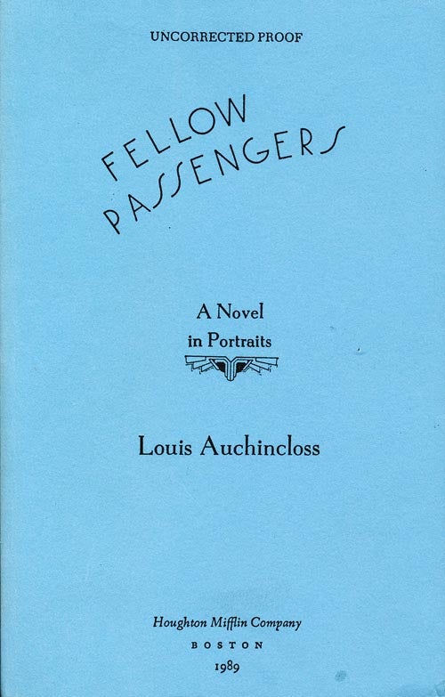 [Item #309] Fellow Passengers: A Novel in Portraits. Louis Auchincloss.