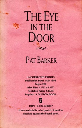 Item #469] The Eye in the Door. Pat Barker