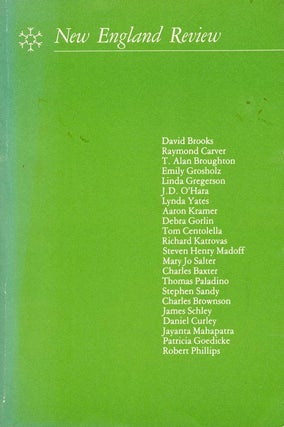 Item #1214] New England Review Vol. IV, No. 4. Summer, 1982. Charles Baxter, Raymond Carver,...