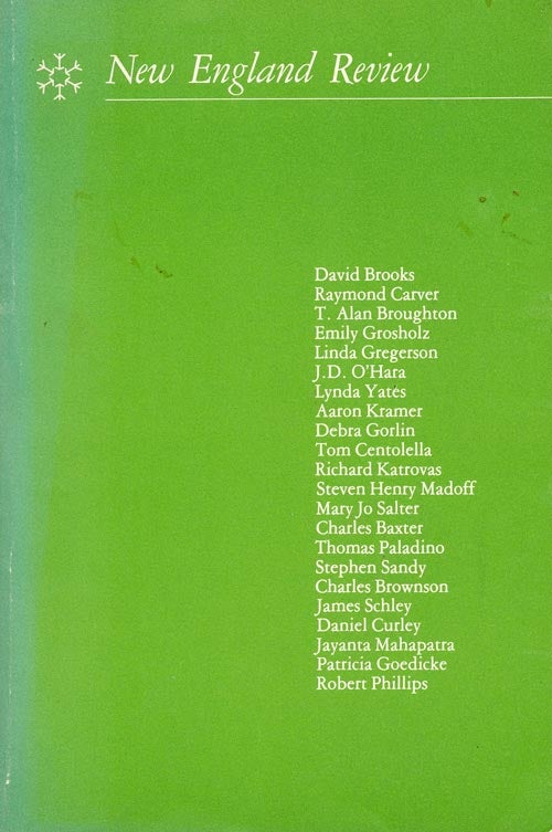 [Item #1214] New England Review Vol. IV, No. 4. Summer, 1982. Charles Baxter, Raymond Carver, Stephen Sandy, Etc.