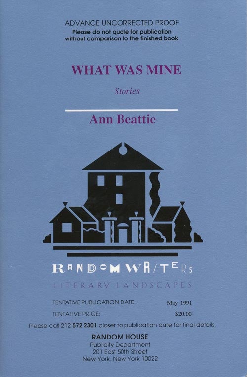 [Item #1266] What was Mine-Stories. Ann Beattie.