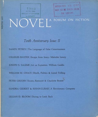 Novel: a Forum on Fiction Tenth Anniversary Issue: II