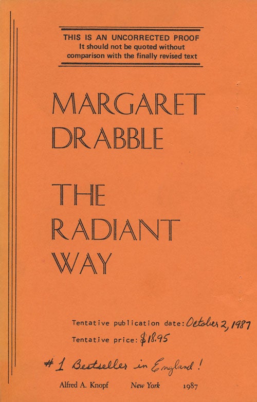 [Item #50720] The Radiant Way. Margaret Drabble.