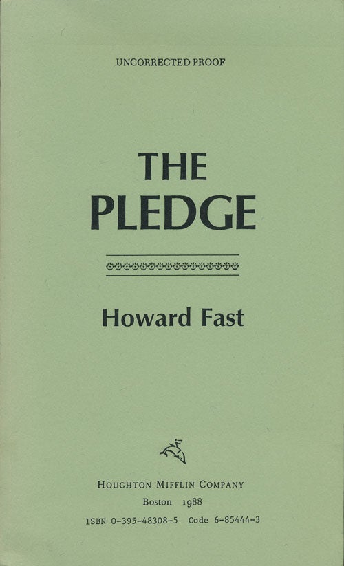 [Item #52452] The Pledge. Howard Fast.