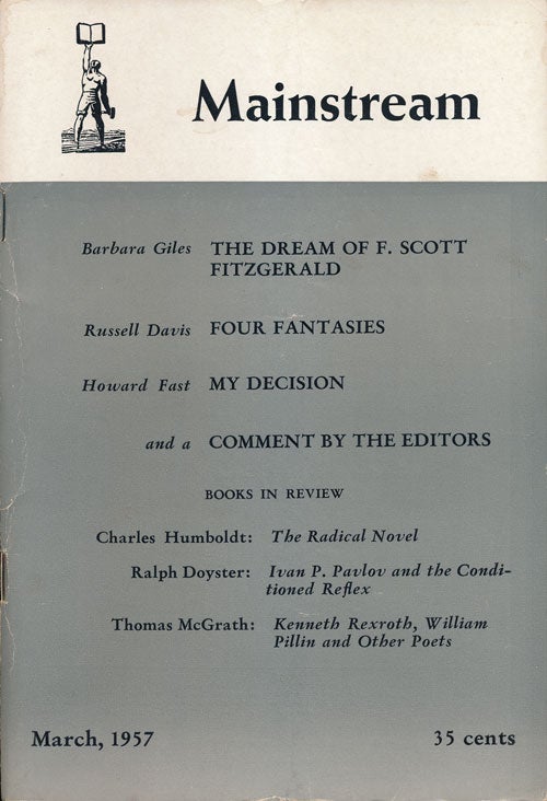 [Item #52474] Mainstream March, 1957, Volume 10, Number 3. Howard Fast, Barbara Giles, Russell Davis, Etc.