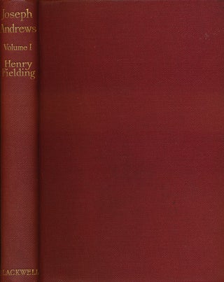 Item #52538] The History of the Adventures of Joseph Andrews. Henry Fielding