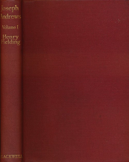 [Item #52538] The History of the Adventures of Joseph Andrews. Henry Fielding.