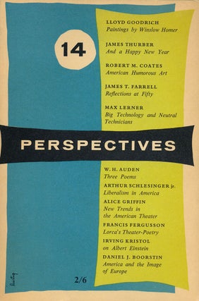Item #53020] The Life You Save May be Your Own Appearing in Perspectives 14 - Winter 1956....