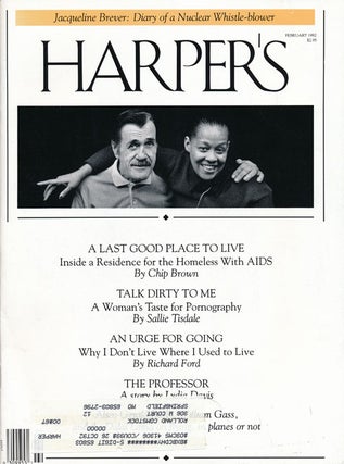 Item #53242] Harper's Magazine: February 1992 Volume 284, Number 1701. William H. Gass, Standish...