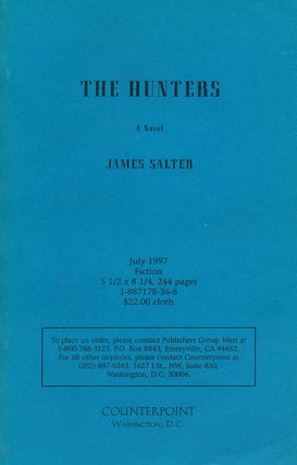 Item #56030] The Hunters A Novel. James Salter