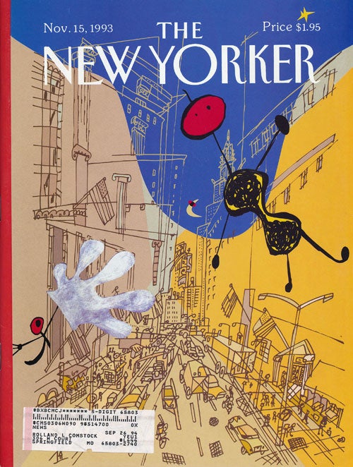[Item #60514] The New Yorker: November 15, 1993. Julian Barnes, Andy Logan, Susan Orlean, Alan Sternberg, Etc.