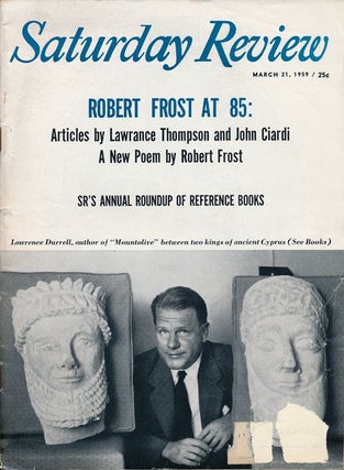 Item #61019] Kitty Hawk (An Excerpt) In Saturday Review, March 21, 1959. Robert Frost