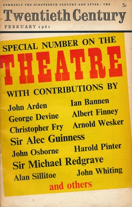 Item #61054] The Twentieth Century: Special Number on the Theatre February 1961, Volume 169,...