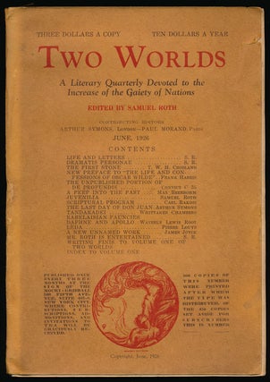 Item #62038] Two Worlds: June 1926, Volume 1, Number 4 Contains the Fourth Section of "A New...
