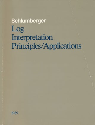 Item #65842] Log Interpretation Principles / Applications. Schlumberger