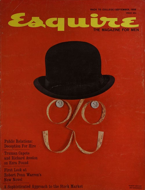 [Item #66675] Esquire, September 1959 Volume LII, Vol. 3, Whole NO. 310. Truman Capote, Richard Avedon, Robert Penn Warren, Howard Nemerov, Dorothy Parker, Kingsley Amis.