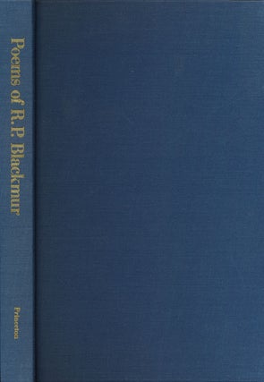 Item #67292] Poems of R.P. Blackmur. Richard Palmer Blackmur