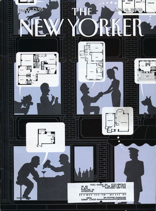 [Item #67320] The New Yorker, June 6, 2005. Jonathan Franzen, Tessa Hadley, C. K. Williams, W. S. Merwin.