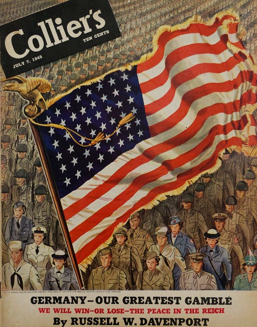 [Item #67363] Collier's July 7, 1945. Irwin Shaw, Albert C. Lt. General Wedemeyer.