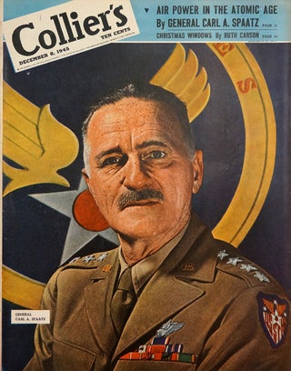 Item #67366] Collier's December 8, 1945. Carl A. General Spatz, Gill, Brendan