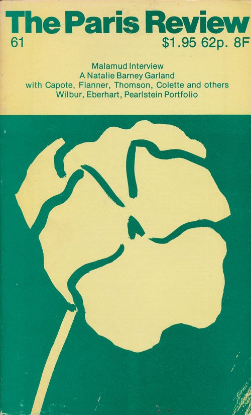 [Item #67593] The Paris Review 61 Volume 16, Number 61, Spring 1975. George Plimpton, Bernard Malumud, Philip Pearlstein, Richard Eberhart, David Ignatow, Peter Viereck, Richard Wilbur.