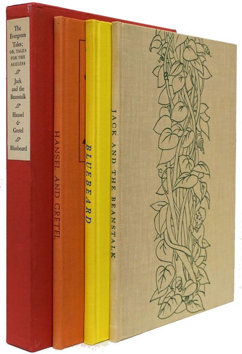 [Item #67862] The Evergreen Tales: Jack and the Beanstalk, Hansel & Gretel, Bluebeard. Charles Perrault, Jean Hersholt, Jacob Grimm, Wilhelm Grimm.
