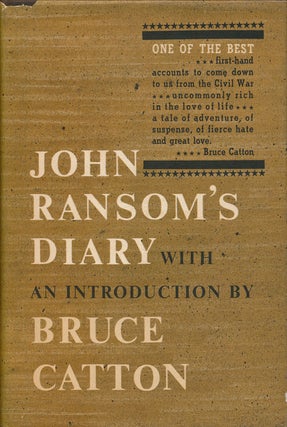 Item #68230] John Ransom's Diary. John L. Ranson
