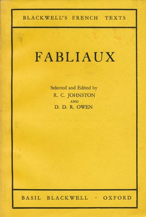 Item #68317] Fabliaux. R. C. Johnston, D. D. R. Owen