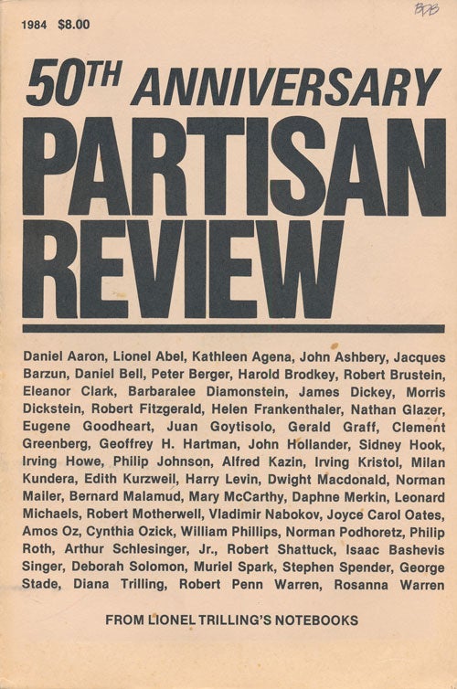 [Item #72957] 50th Anniversary Partisan Review: PR4 1984 - Volume LI. William Phillips.