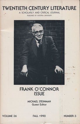 Item #74843] Twentieth Century Literature: Frank O'Connor Issue Volume 36, Fall 1990, Number 3....