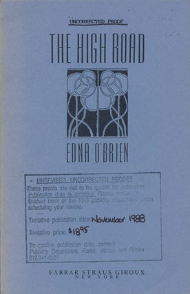Item #74903] The High Road. Edna O'Brien