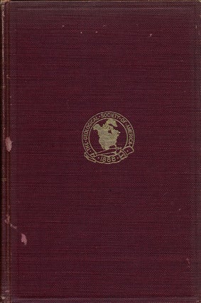 Item #75180] Geology, 1888-1939 Fiftieth Anniversary Volume. Geological Society Of America