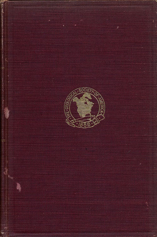 [Item #75180] Geology, 1888-1939 Fiftieth Anniversary Volume. Geological Society Of America.