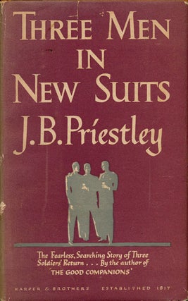 Item #75667] Three Men in New Suits. J. B. Priestley