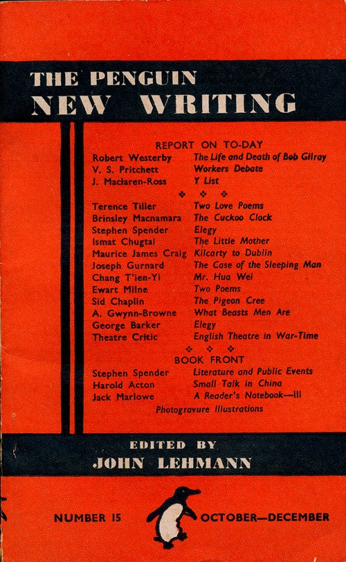 [Item #75757] The Penguin New Writing Number 15 October-December. V. S. Pritchett, Robert Westerby, Terence Tiller, Stephen Spender, Etc.