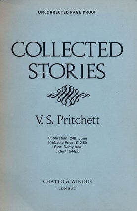 Item #75858] Collected Stories. V. S. Pritchett