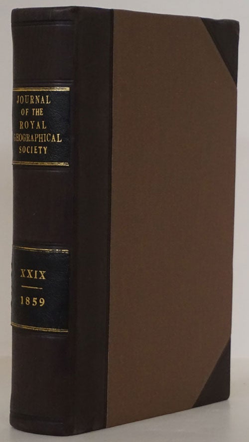[Item #77204] The Journal of the Royal Geographical Society: Volume the Twenty-Ninth. Richard Francis Burton.
