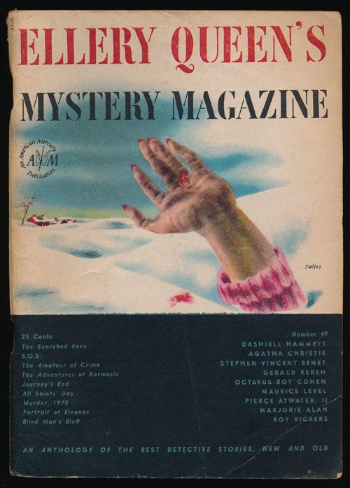 [Item #78114] Ellery Queen's Mystery Magazine Volume 10, November 1947, Number 49 An Anthology of Detective Stories, New and Old. Dashiell Hammett, Agatha Christie, Stephen Vincent Benet, Gerald Kersh, etc.