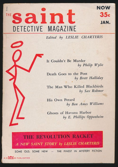 [Item #78129] The Saint Magazine Vol 1, No 5 (January, 1954). Leslie Charteris, Sax Rohmer, August Derleth.