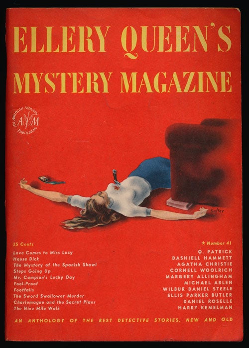 [Item #78147] Ellery Queen's Mystery Magazine Volume 9, April 1947, Number 4 An Anthology of Detective Stories, New and Old. Q. Patrick, Dashiell Hammett, Agatha Christie, Michael Arlen, Etc.