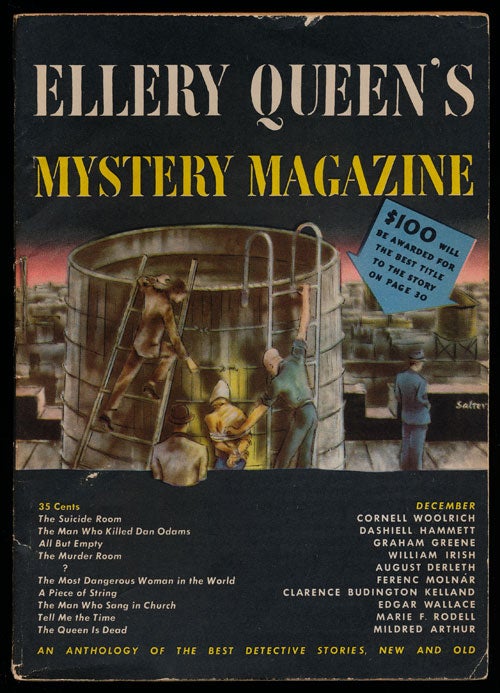 [Item #78148] Ellery Queen's Mystery Magazine Volume 14, December 1949, Number 73 An Anthology of Detective Stories, New and Old. Cornell Woolrich, Dashiell Hammett, Graham Greene, William Irish, Etc.
