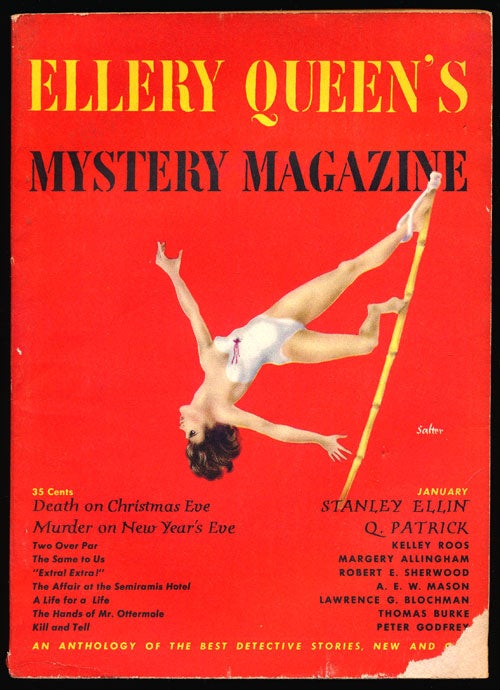 [Item #78183] Ellery Queen's Mystery Magazine Volume 15, January 1950, Number 74 An Anthology of Detective Stories, New and Old. Stanley Ellin, Q. Patrick, Kelley Roos, Margery Allingham, Etc.