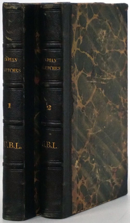 [Item #78841] Indian Sketches During an Expedition to the Pawnee Tribes. 2 Volumes Complete. John T. Jr Irving.