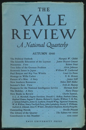 Item #79246] The Yale Review Autumn 1946. Robert Frost