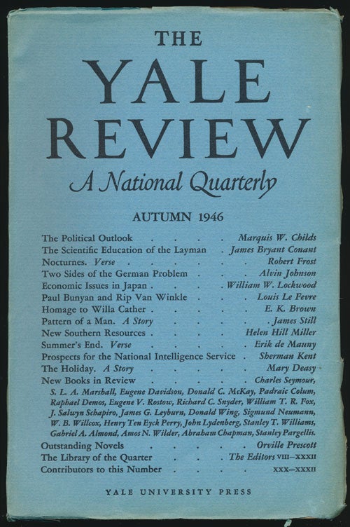 [Item #79246] The Yale Review Autumn 1946. Robert Frost.