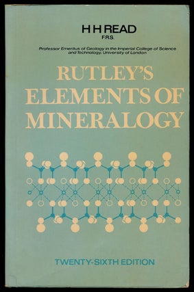 Item #79563] Rutley's Elements of Mineralogy. H. H. Read