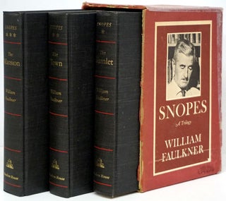 Item #79965] Snopes: a Trilogy (3 Volumes) 'The Hamlet', 'The Town' and 'The Mansion'. William...