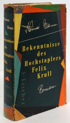 Item #81485] Bekenntnisse Des Hochstaplers Felix Krull Der Memoiren Erster Teil. Thomas Mann