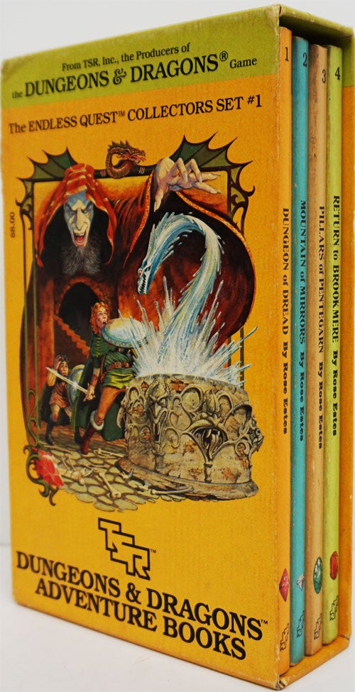 The Endless Quest Collectors Set #1 Books #1-4 : Dungeon of Dread, Mountain  of Mirrors, Pillars of Pentegarn and Return to Brookmere Dungeons & Dragons Adventure  Books